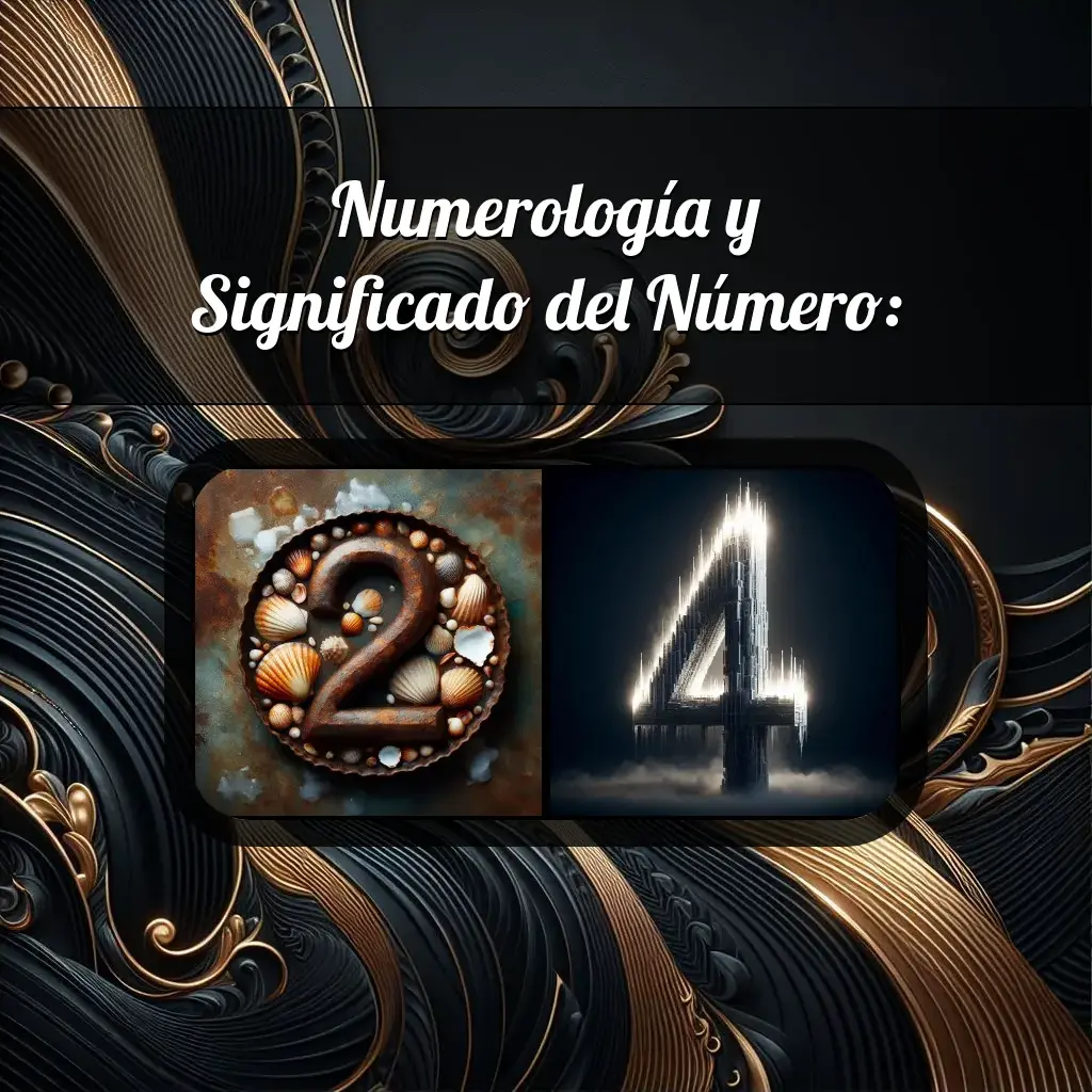 Una imágen que muestra el número 24 con los dos numeros que lo componen, la imagen muestra un fondo adecuado tras cada numero para reflejar mejor su significado.