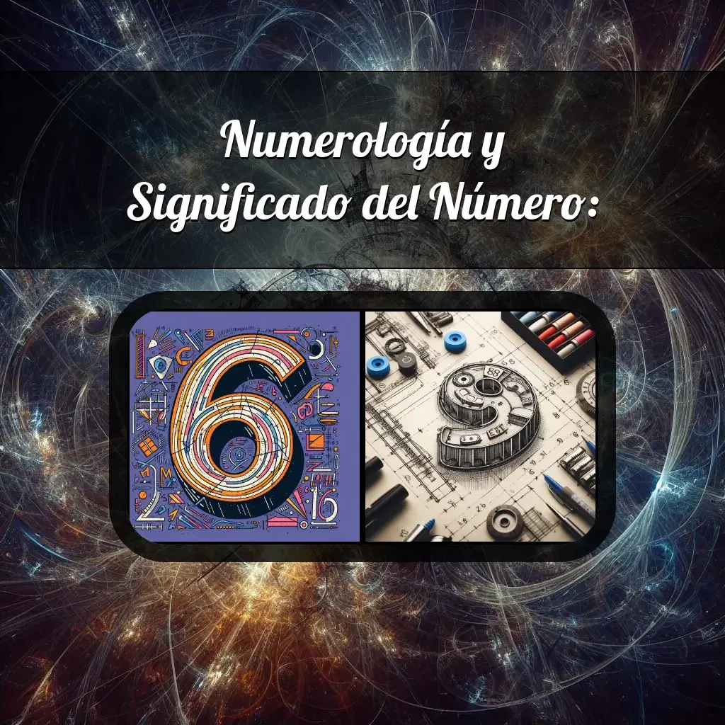 Una imágen que muestra el número 69 con los dos numeros que lo componen, la imagen muestra un fondo adecuado tras cada numero para reflejar mejor su significado.