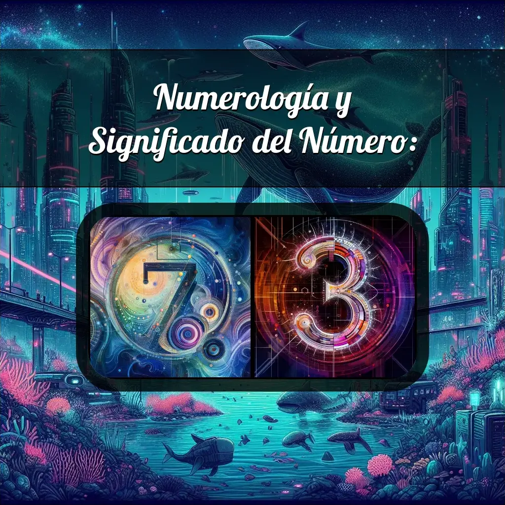 Una imágen que muestra el número 73 con los dos numeros que lo componen, la imagen muestra un fondo adecuado tras cada numero para reflejar mejor su significado.