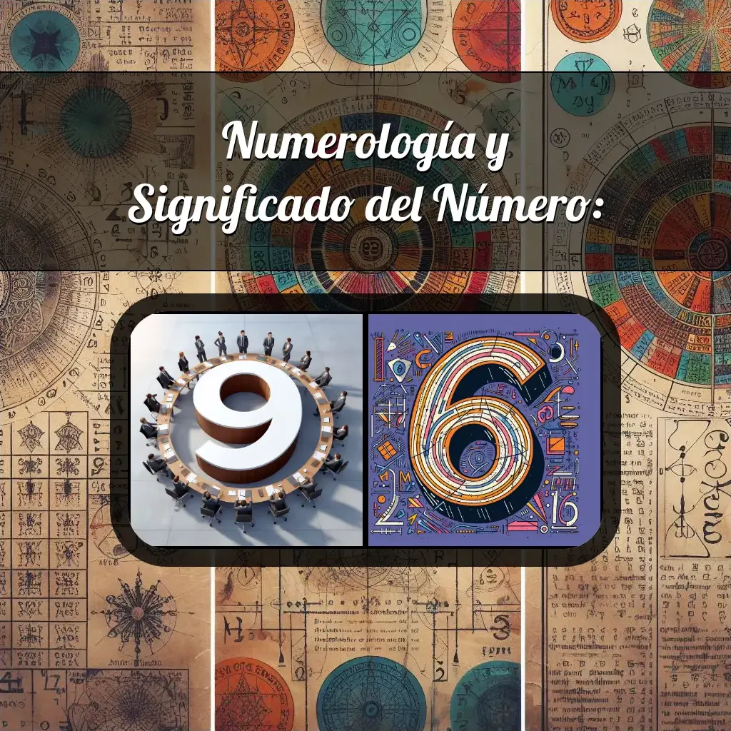 Una imágen que muestra el número 96 con los dos numeros que lo componen, la imagen muestra un fondo adecuado tras cada numero para reflejar mejor su significado.