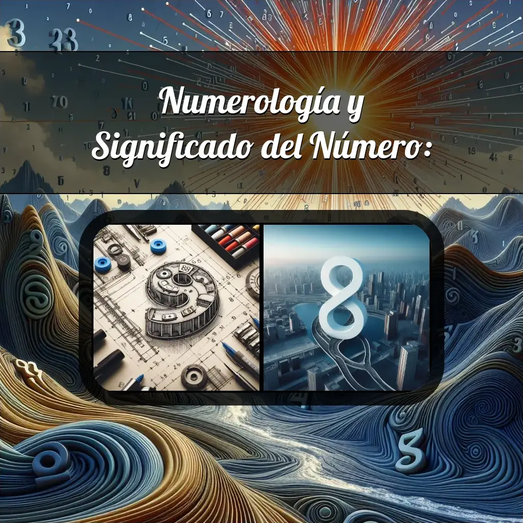 Una imágen que muestra el número 98 con los dos numeros que lo componen, la imagen muestra un fondo adecuado tras cada numero para reflejar mejor su significado.