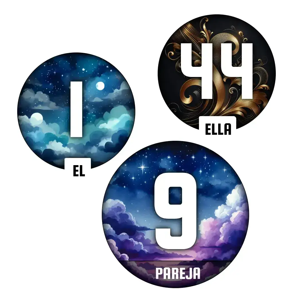 Camino de vida 9 en la pareja Uno / cuarenta y cuatro