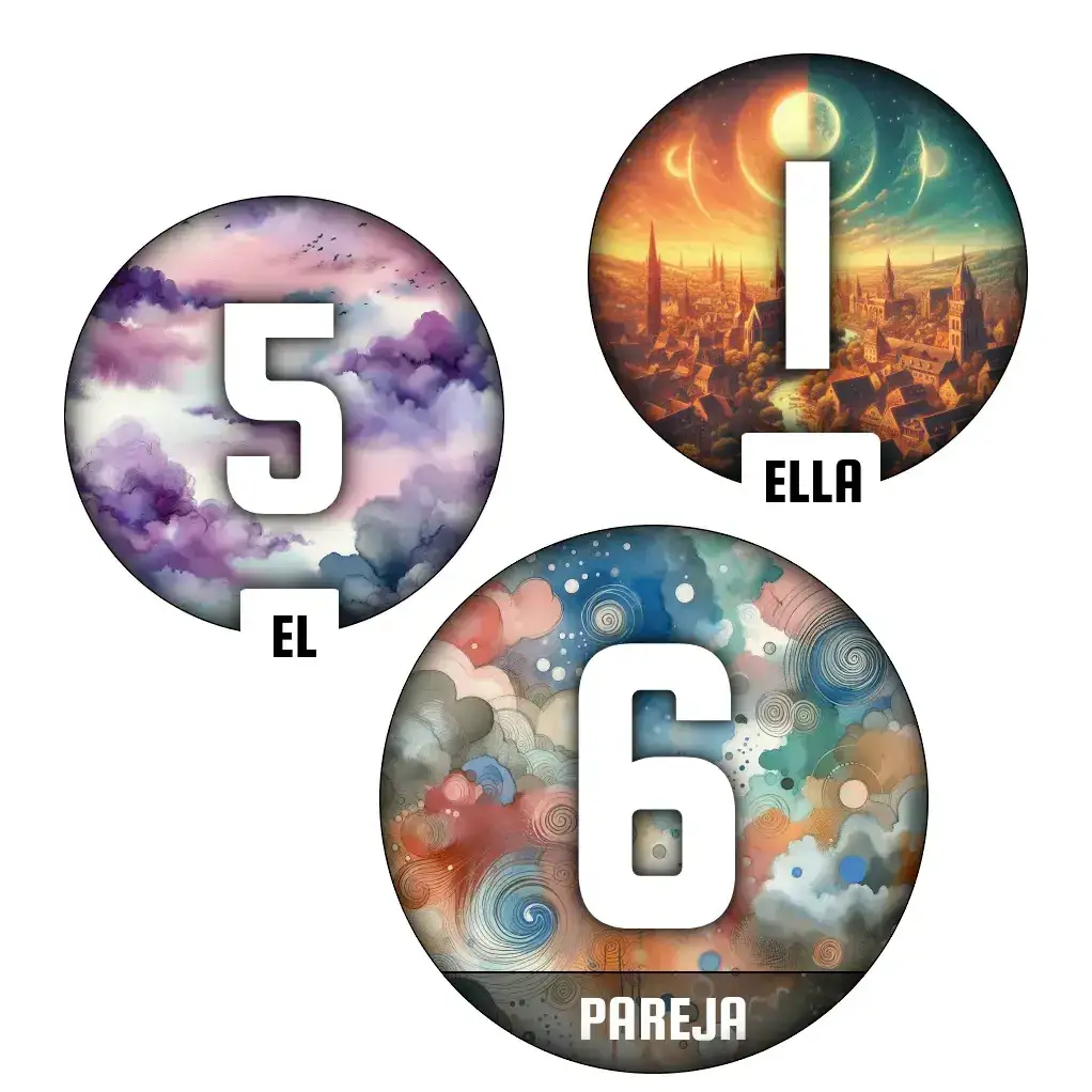 Camino de vida 6 en la pareja Cinco / uno