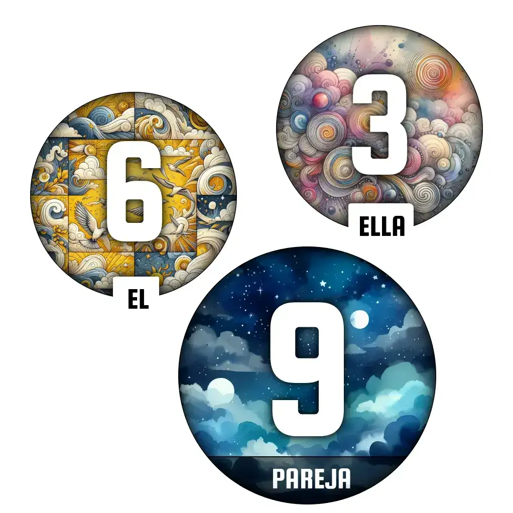 Camino de vida 9 en la pareja Seis / tres